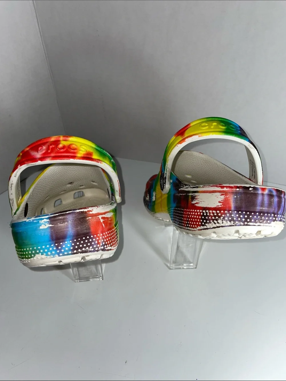 Crocs Classic Tie-Dye Graphic Clog. - Rainbow M13 W11  Unisex